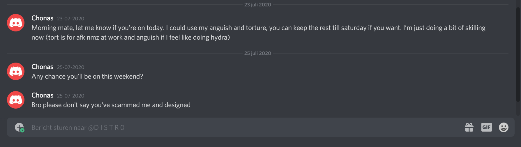 Evidence 07ad3f3 for a case against H8 W