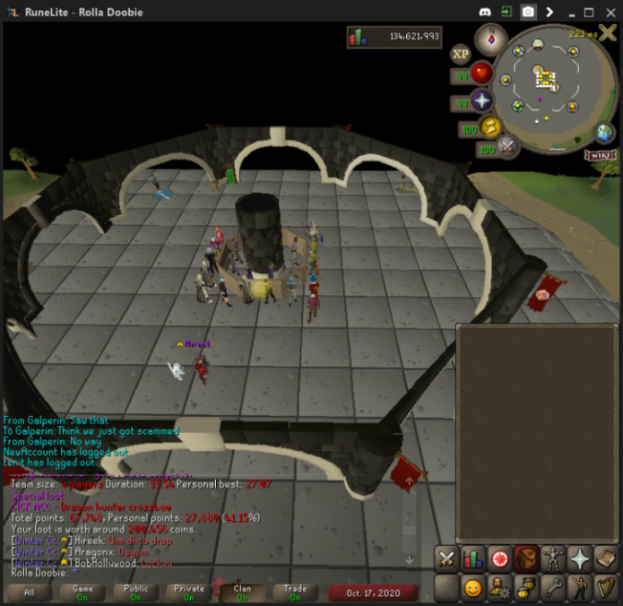 Evidence 17cf57e for a case against Alex PvM