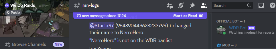 Evidence 3d8d95c for a case against TyForTbow