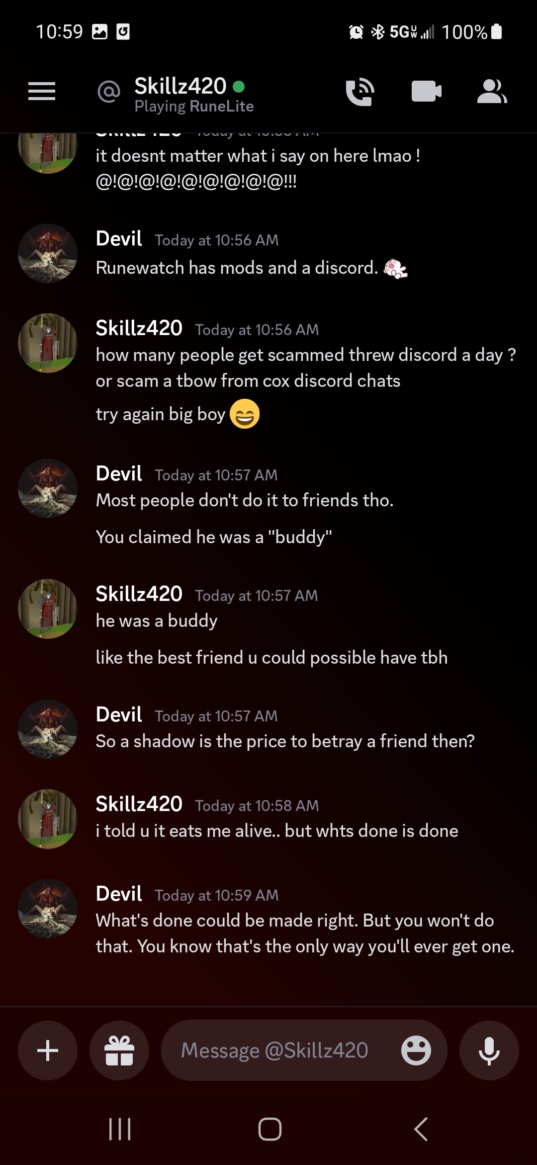 Evidence 45ffdd6 for a case against ImSkillzToo