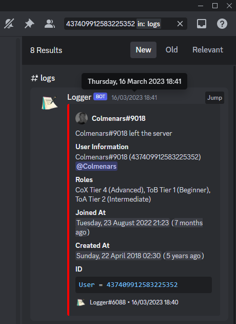 Evidence 520c15f for a case against sofia colm