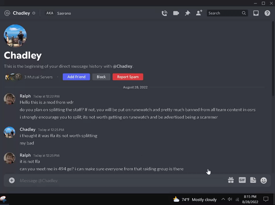 Evidence 5d155d5 for a case against Jagersworst