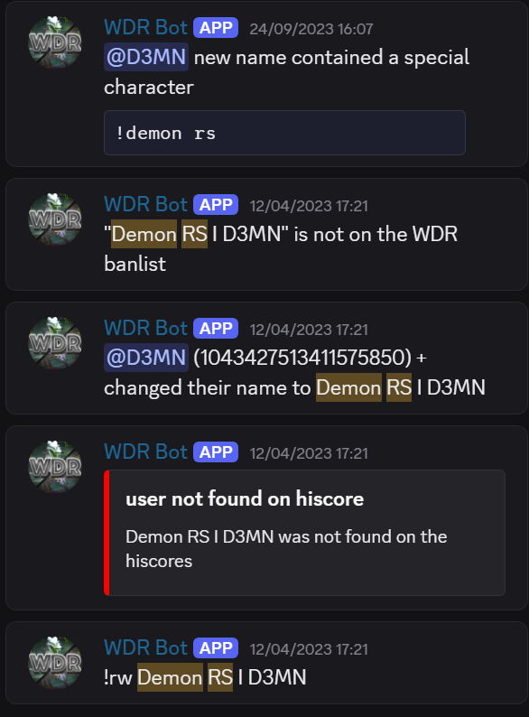 Evidence 5d1ffdc for a case against Demon RS