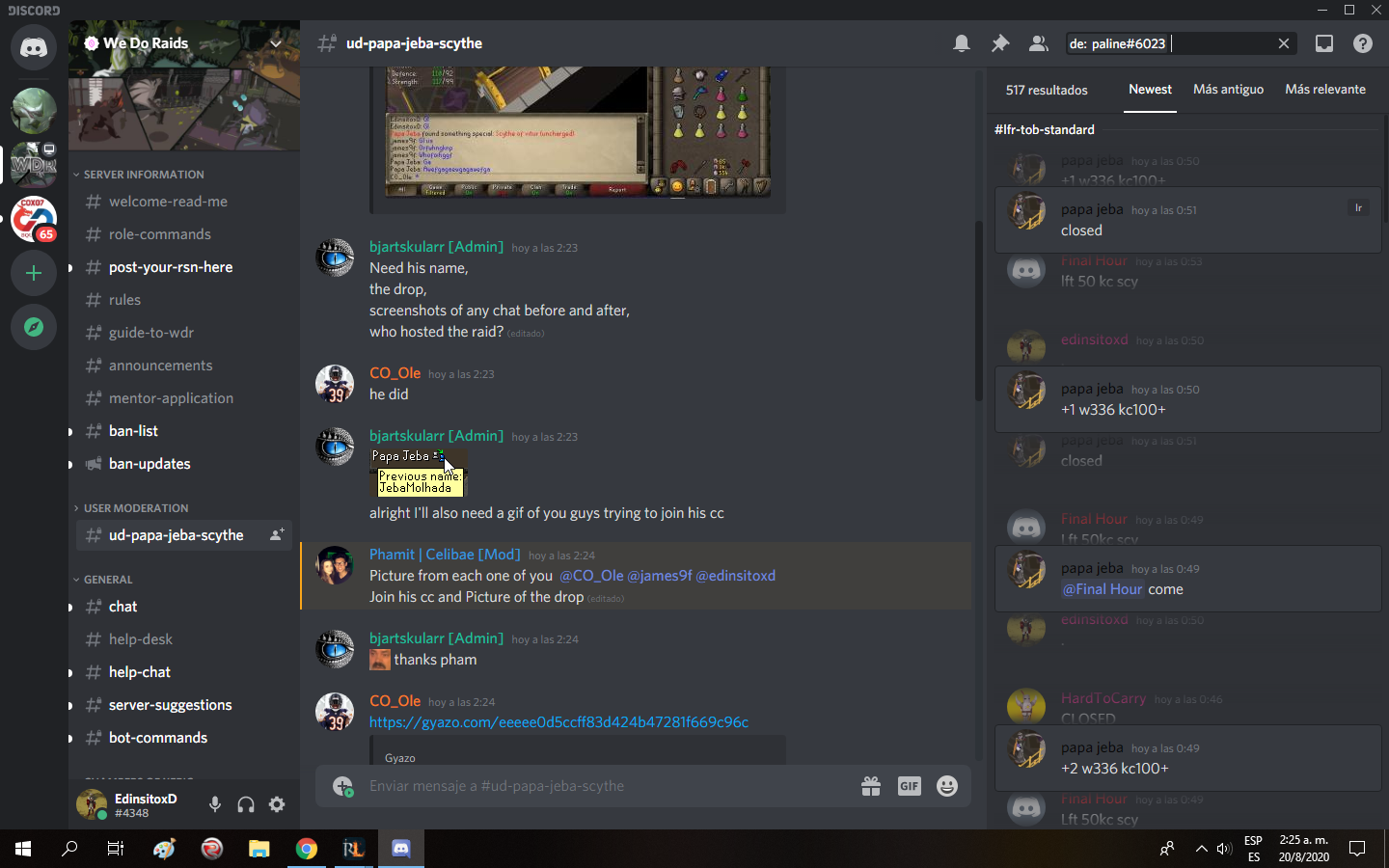 Evidence 81f07b6 for a case against Saint Hipona