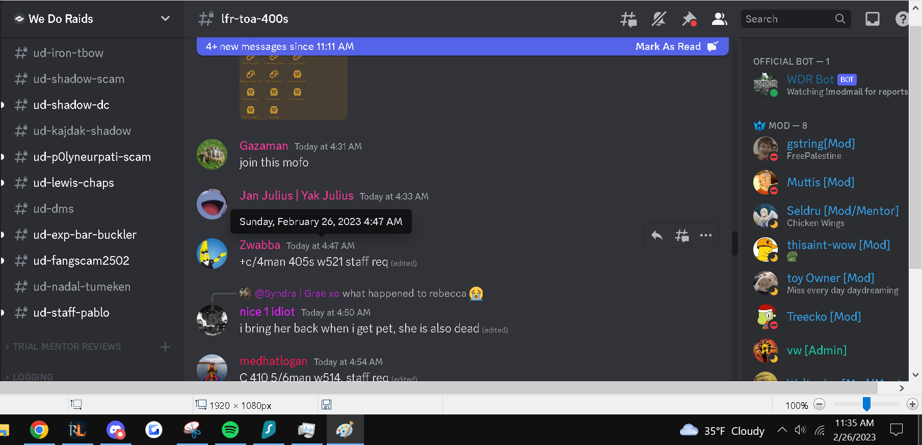 Evidence 8f6d30c for a case against FabroUnchain