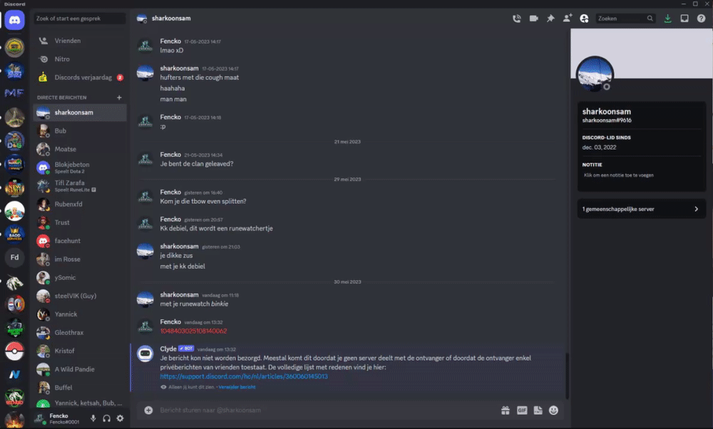 Evidence 9898901 for a case against AN USEATER