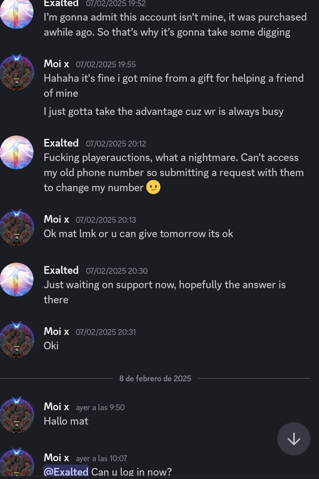 Evidence 9cc2490 for a case against Mooooncat