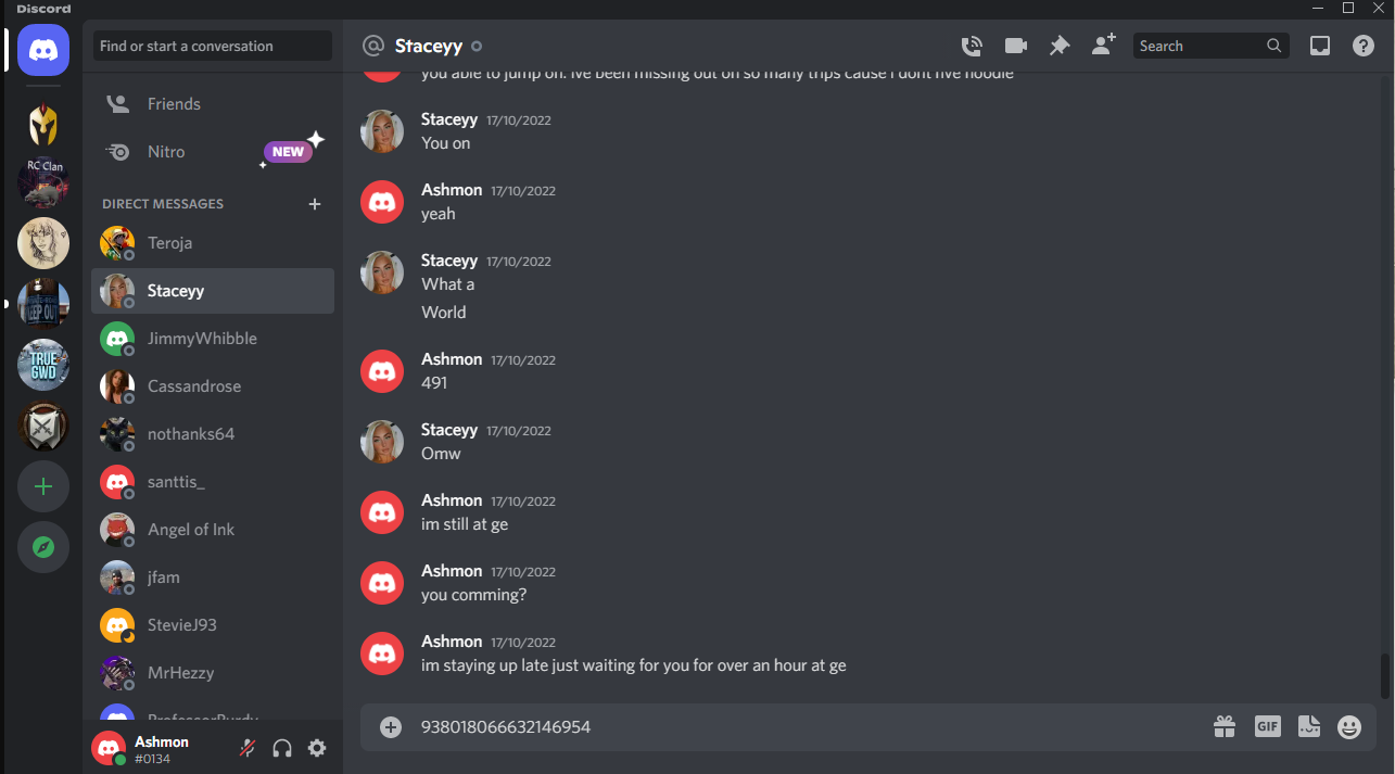 Evidence a9fc43f for a case against Staceeeeee
