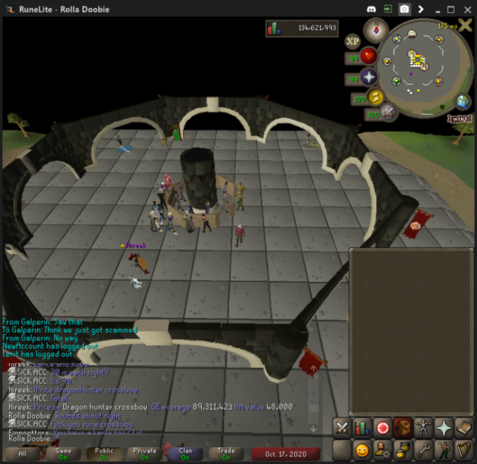 Evidence c991d8f for a case against Alex PvM
