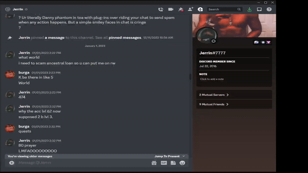Evidence d6bb707 for a case against Jerrinnn
