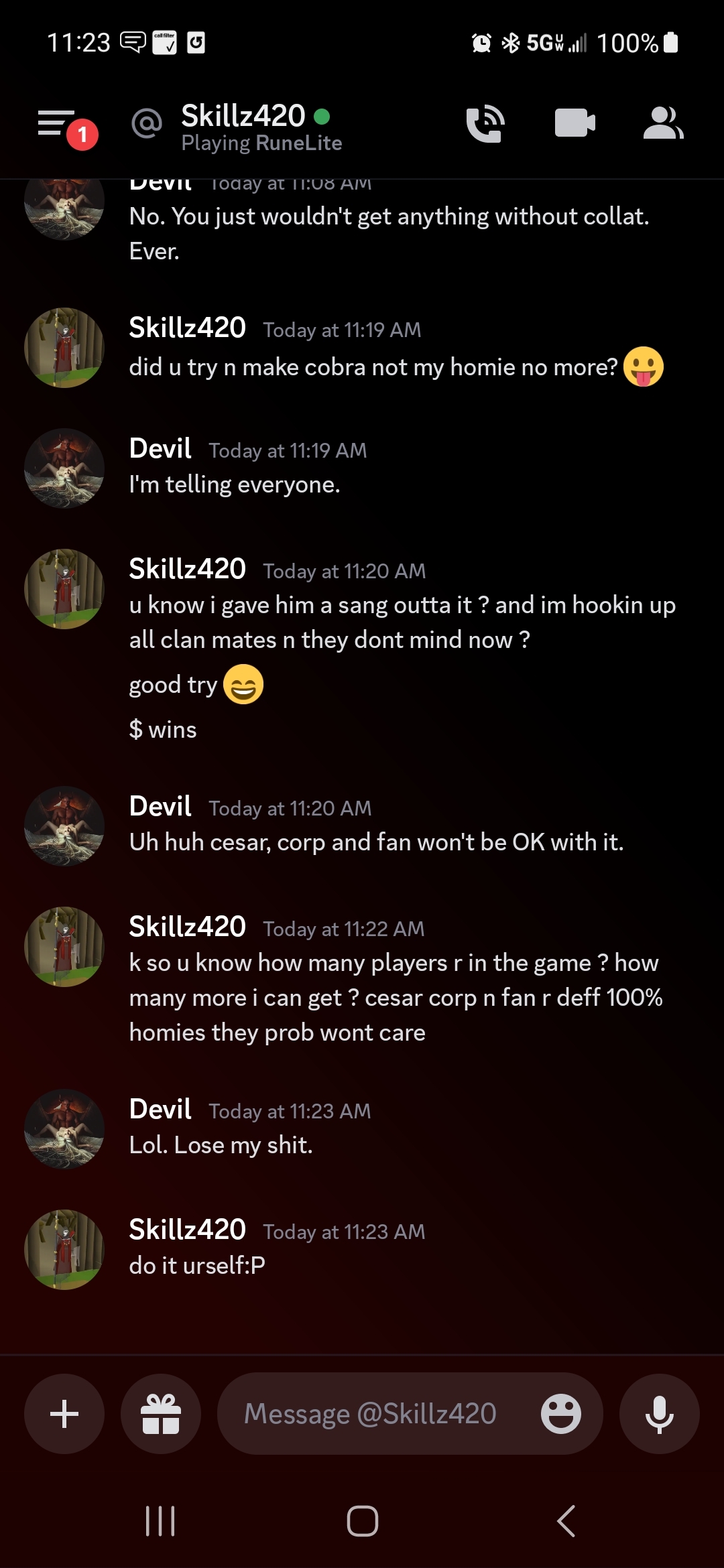 Evidence d9262b8 for a case against ImSkillzToo