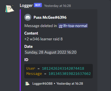 Evidence e6d87d6 for a case against Jagersworst