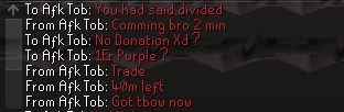 Evidence f612bfe for a case against afk tob